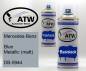 Preview: Mercedes-Benz, Blue Metallic (matt), DB-5944: 400ml Sprühdose + 400ml Klarlack - Set, von ATW Autoteile West.